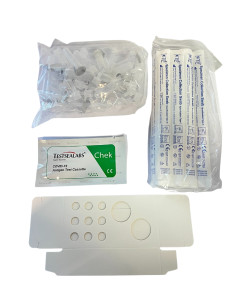 test Grippe A/B et Covid avec double cassette - Boite de 1