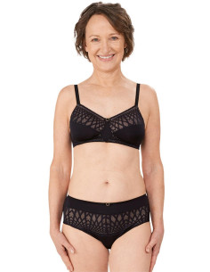 Soutien gorge sans armatures Pia noir Amoena