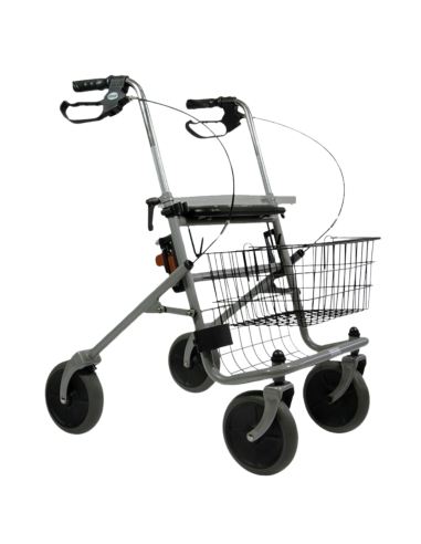 Rollator Cristallo 4 roues avec siège pliant