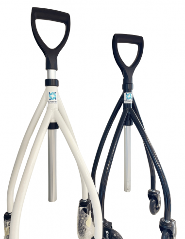 Canne rollator WHEELEO quadripode 4 roues