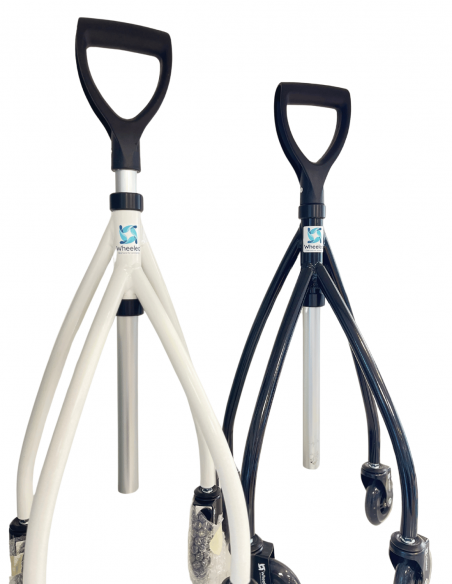 Canne rollator WHEELEO quadripode 4 roues