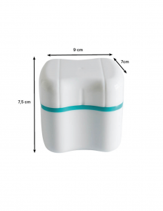 Boite pour dentier avec panier amovible 2