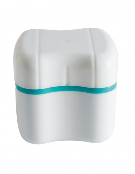 Boite pour dentier avec panier amovible