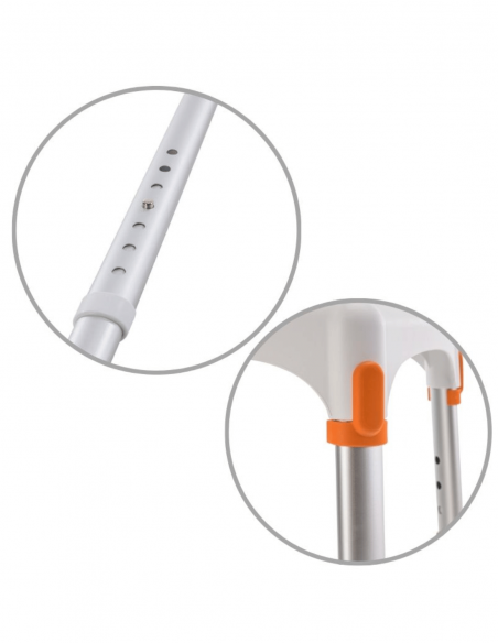 Tabouret de douche triangulaire Capri compact et ultra léger