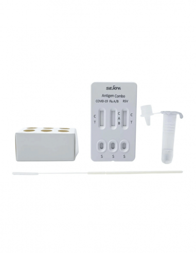 test rapide combiné Influenza/grippe A/B+ COVID 19 + RSV