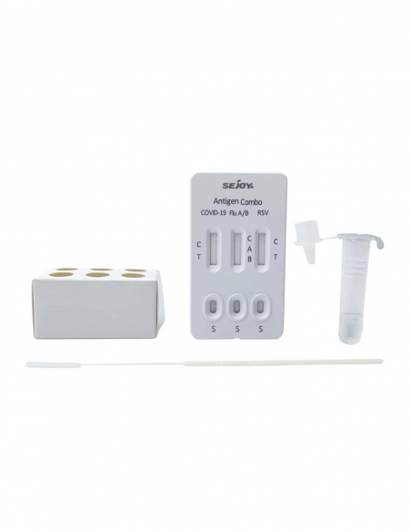 test rapide combiné Influenza/grippe A/B+ COVID 19 + RSV