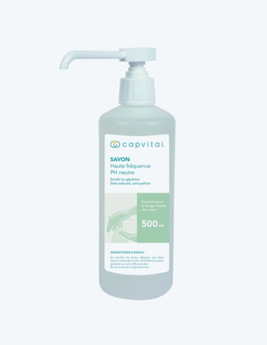 Savon haute fréquence PH neutre 500ml Capvital