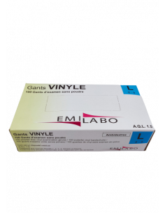 Boite de 100 gants vinyle NP Taille XL