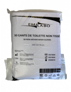 Gant de toilette non-tissé – Très absorbant – Usage unique – Lot de 100  pièces