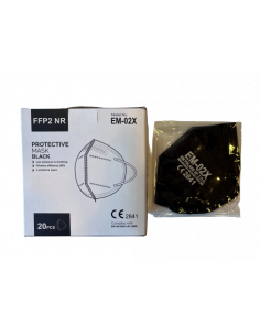 Boite de 20 masques FFP2 noir "papillon" 2