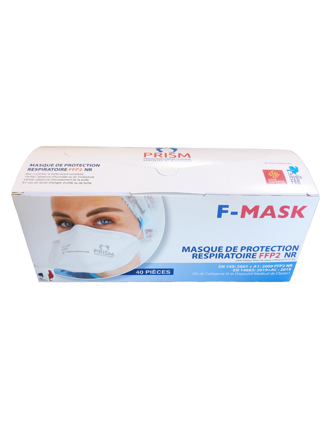 Masque FFP2 bec de canard fabriqué en France certifié EN14683