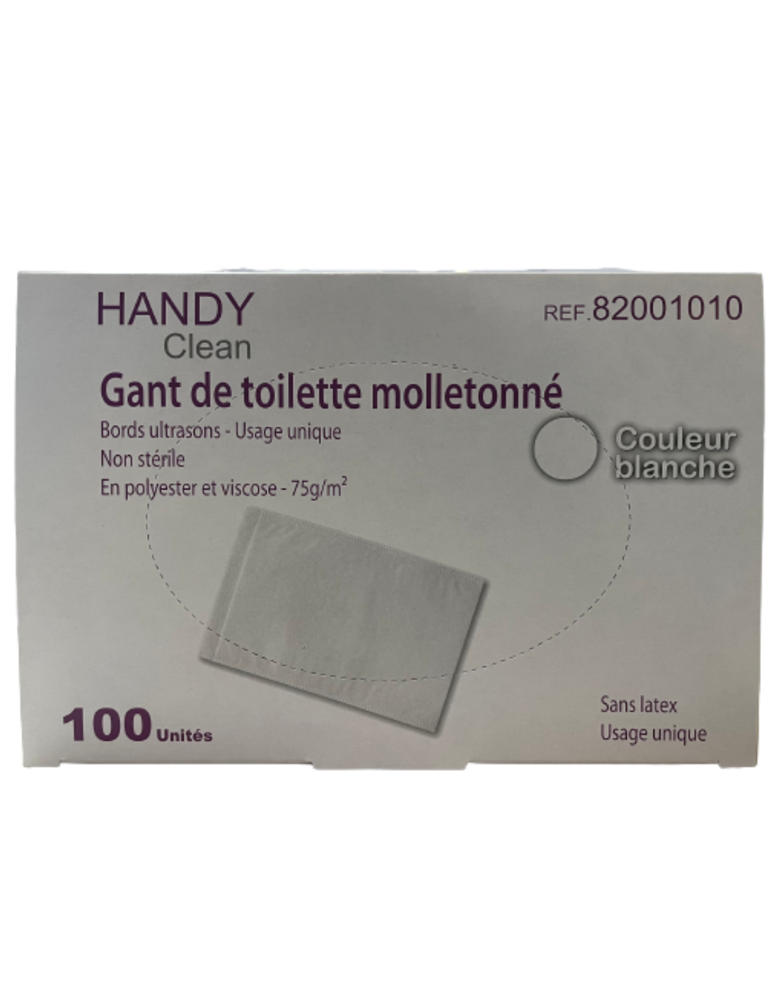 Bastide Réunion - Gants de toilette à usage unique doux et
