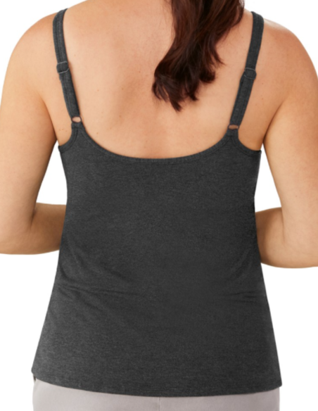 Top Valletta Gris Amoena avec brassière et poches intégrées